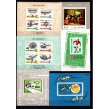 Ungarn - To plancher med diverse - Miniark - Utakket - Ustemplet.